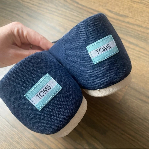 NWT TOMS Alpargata Navy Recycled Cotton Canvas Women size 11 - Picture 8 of 10